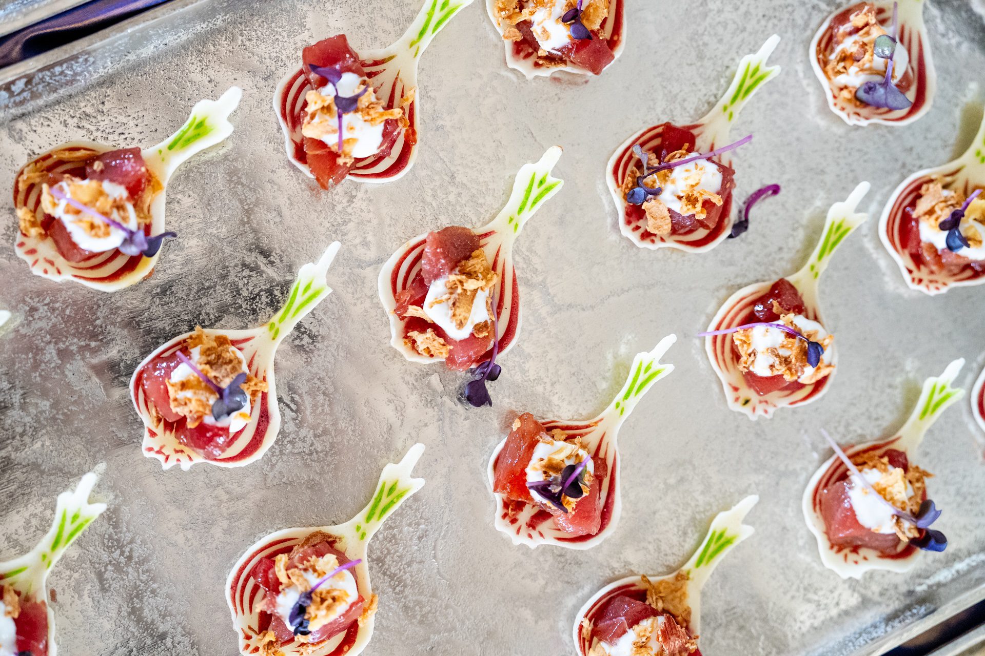 Buffet di piatti elegante e raffinato