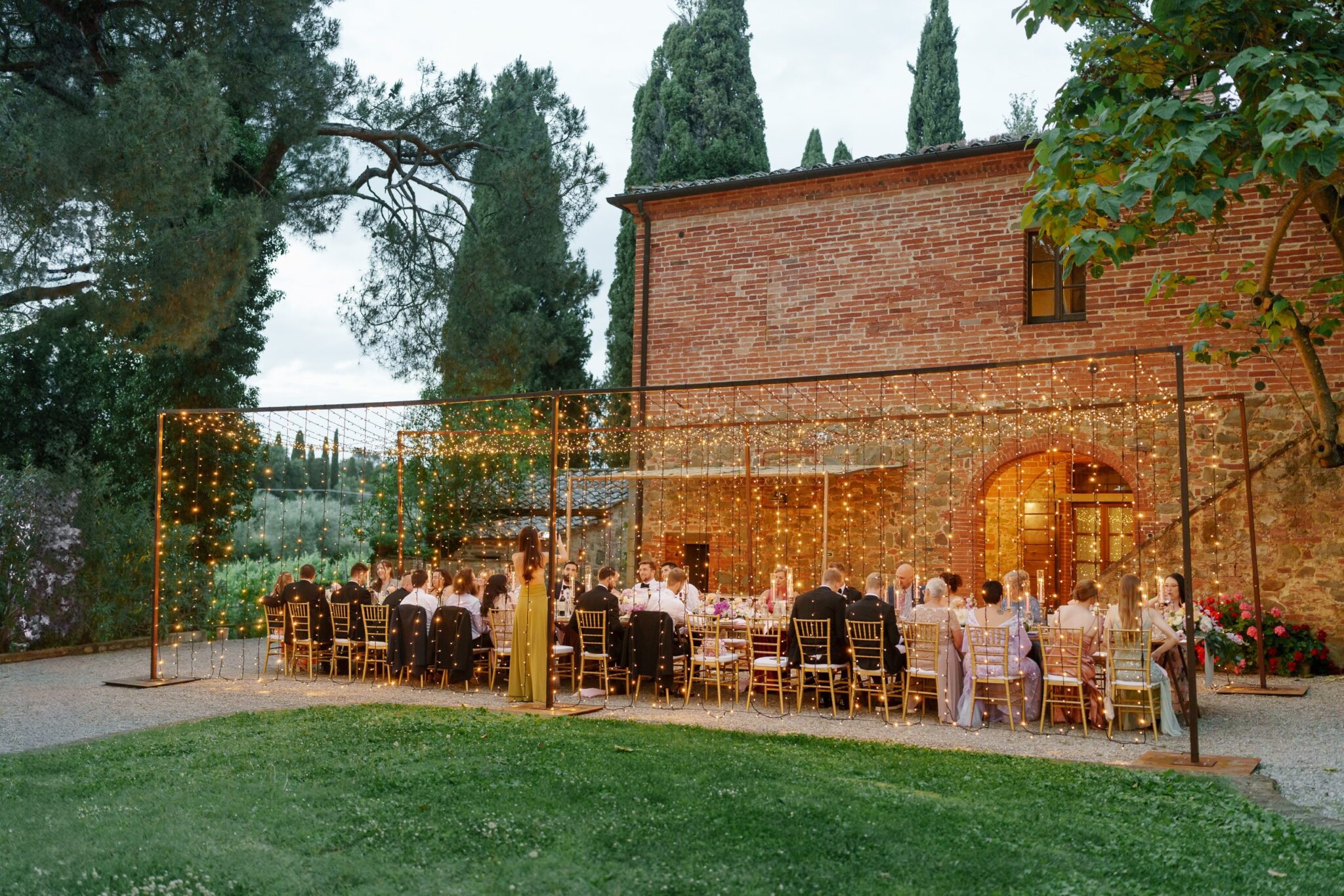 Rehearsal dinner per matrimonio in Toscana con Glicine catering