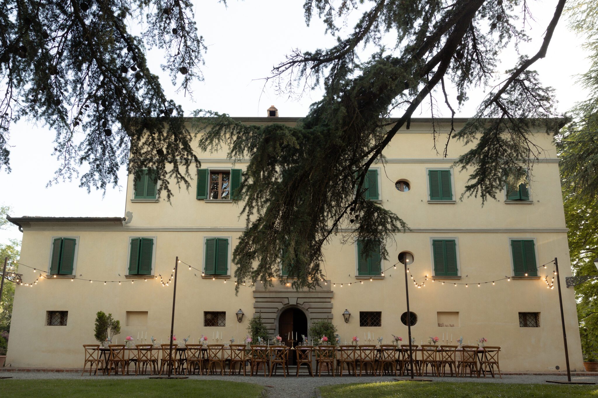 Rehearsal dinner per matrimonio in Toscana con Glicine catering
