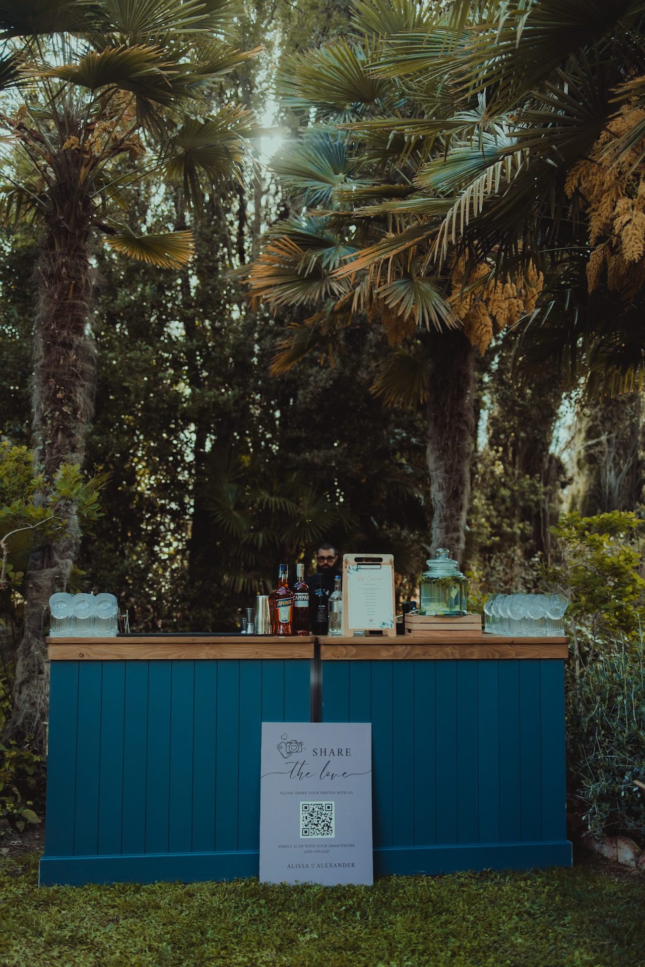 Bancone bar per servizio catering