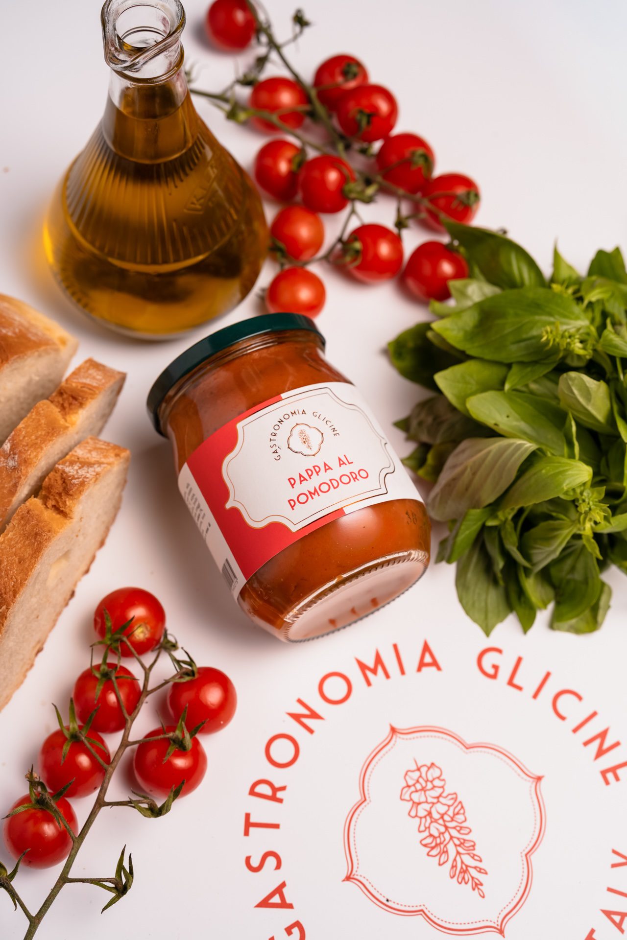 Barattolo con crema di pappa al pomodoro di Gastronomia Glicine